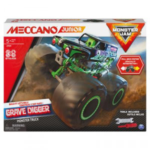 Set constructie metalic Meccano, Junior Monster Jam Truck Grave Digger