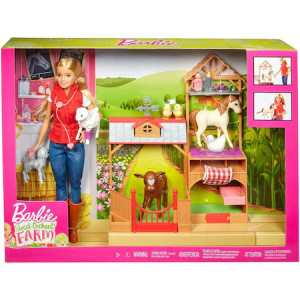 Set de joaca Barbie, la ferma cu medic veterinar