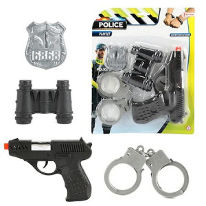 Set de politie, Toi-Toys, 4 accesorii