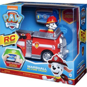 Set figurina cu vehicul RC Paw Patrol - Marshall, Fire Truck