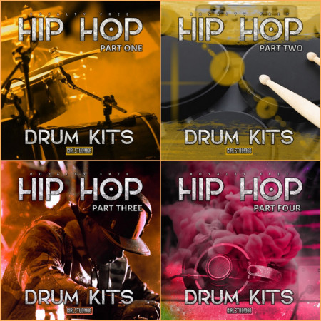 Hip Hop Drum Kits Parts 1-4 Bundle