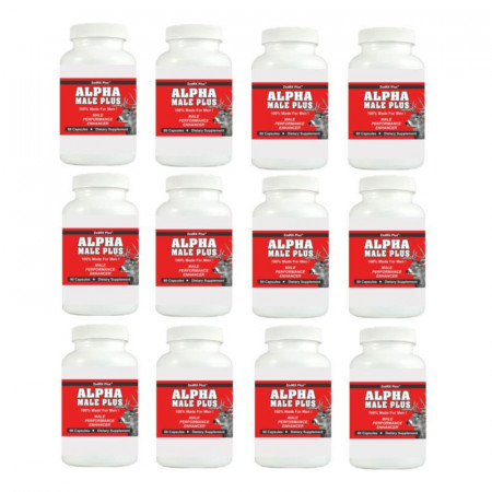 Alpha Male Plus Sexual Performance Enhancer 12 Bottles