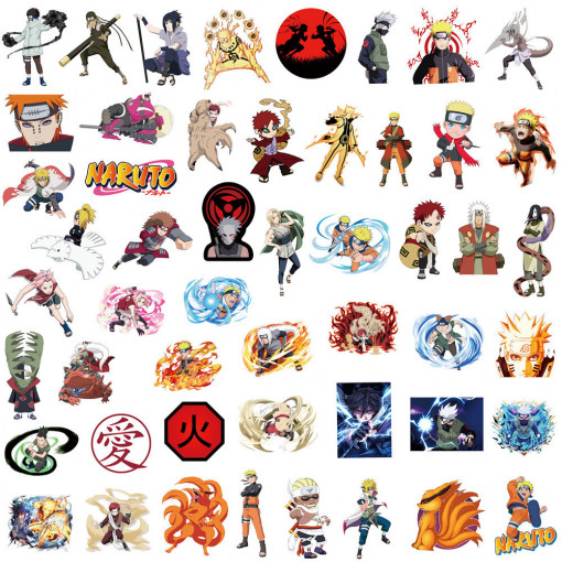 Naruto Shippuden Stickers (50 pcs)
