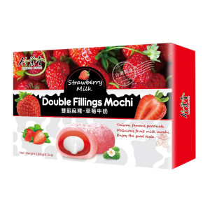 BH Double Fillings Mochi Strawberry&Milk 180g