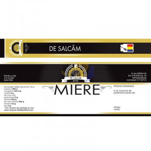 Eticheta + Sigiliu 150x55 mm "Salcam"