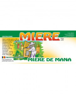 Eticheta miere de Mana 115mm x 50mm