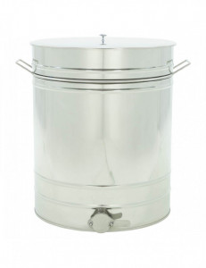 Maturator din inox 200 l cu manere canea si sita din inox - Lyson
