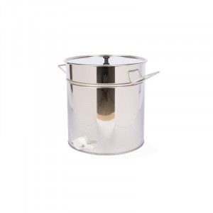 Maturator din inox 30l cu manere si canea din plastic - Lyson Optima