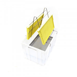 Tava de descapacit din plastic 40cm - cu filtru inox fara canea
