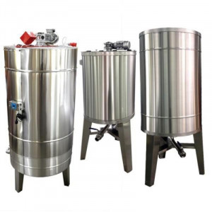 Bazin pentru miere 1000KG cu omogenizator, stand, agitator si incalzire