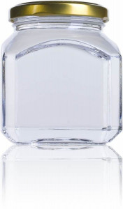 Borcan pentru ambalat mierea sau alte sosuri 380 ml - Brusketa