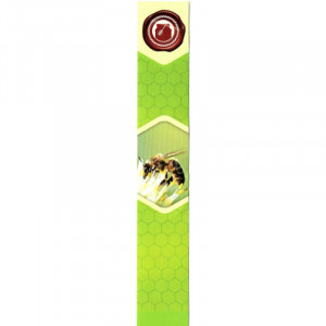 Sigiliu borcan miere 22mm x 142 mm verde cu fagure