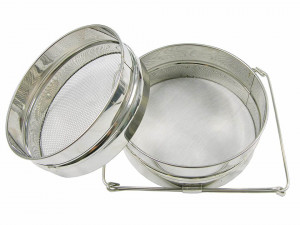 Sita dubla din inox fund drept 23 cm