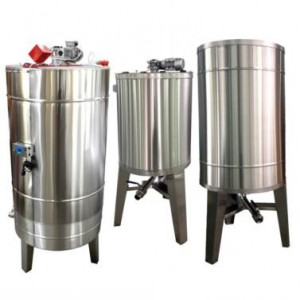 Bazin pentru miere 2000KG cu omogenizator, incalzire si capac