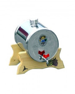 Butoi pentru vin din inox 8L