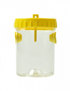 Capcana de viespi din plastic cu capac galben