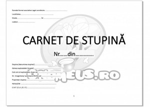 Carnet de stupina - pachet 100 de bucati