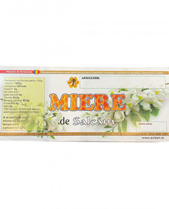 Eticheta borcan miere Salcam 120mm x 50mm