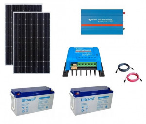 Kit fotovoltaic solar Off-Grid cu panou de 600w cu invertor 1200VA