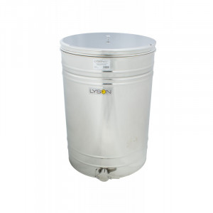 Maturator din inox 300 L cu canea inox, cu sita din inox Lyson