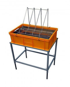 Tava de descapacit cu suport si tava din INOX - 20 cm