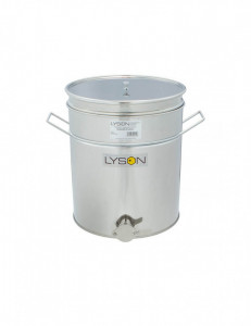 Maturator miere 50 l inox cu canea si sita inox si manere - Lyson