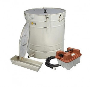 Topitor de ceara cu generator de aburi inox 100L 500mm Lyson