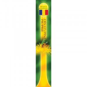 Sigiliu borcan miere galben cu verde 22mm x 142 mm