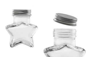 Borcan pentru marturii cu miere sau pentru laptisor de matca 50 ml - Stea