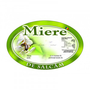 Eticheta miere de Salcam 95X62 mm