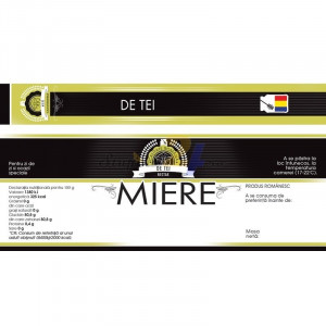 Eticheta + Sigiliu 150x55 mm "Tei"