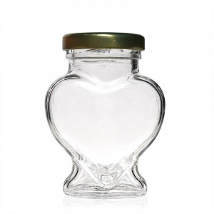 Borcan pentru marturii cu miere sau pentru laptisor de matca 60 ml - Inima