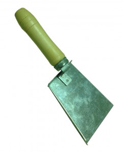 Lopata plata din inox cu maner din lemn