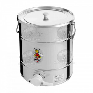 Maturator din inox 35 kg cu manere si canea plastic - Logar