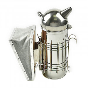 Afumator apicol din inox cu cap rotund Jumbo - 30 cm