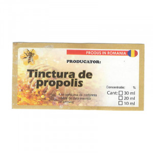 Eticheta Tinctura de Propolis 60 x 30mm