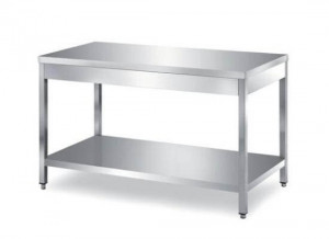 Masa de inox pentru dozatoare miere cu polita inferioara 2000x700x850 mm