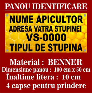 Panou identificare stupina