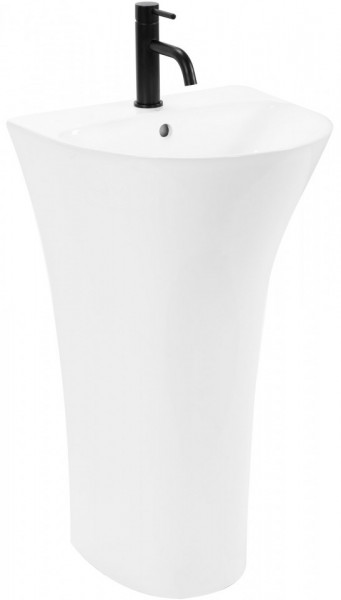 Lavoar de podea Rita Slim alb 48x42x13 cm