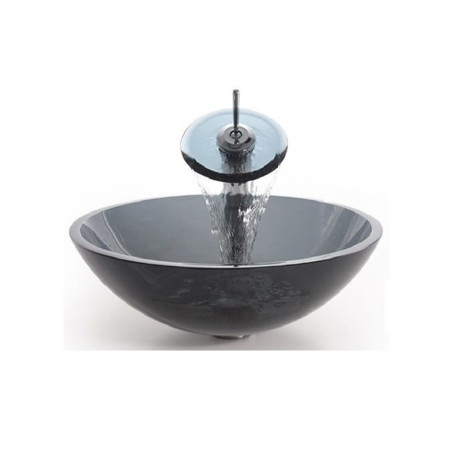 Lavoar Graphite glass + accesorii la alegere