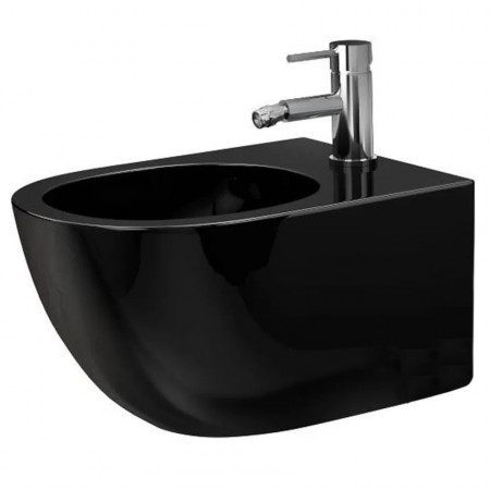 Bideu suspendabil Carlo Mini negru shiny