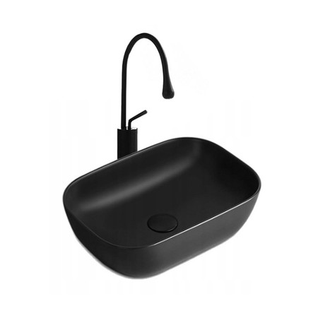 Lavoar pentru blat Tokyo negru 45,5x32x14 cm