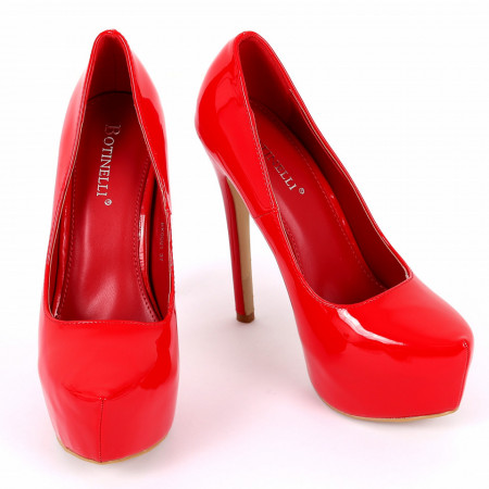 Pantofi cu toc cod EK0001 Roși - Pantofi cu toc și platformă foarte înalte pentru dame care vă pot completa o ținută fresh în acest sezon. Incalțî-te cu această pereche de pantofi la modă și asorteaz-o cu pantalonii sau fusta preferată pentru a creea o ținută deosebită. - Deppo.ro