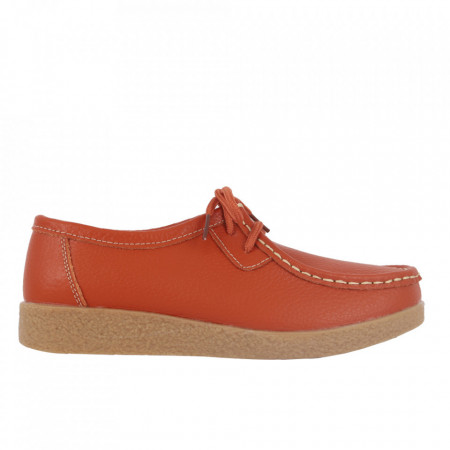 Pantofi din piele naturală pentru dame cod 8517 Orange