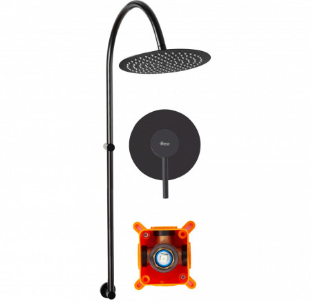 Platinia Set pentru dus Lugano Black Platinia ascuns +BOX