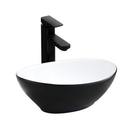 Lavoar pentru blat Alb Negru VERA 40,5x33x14 cm