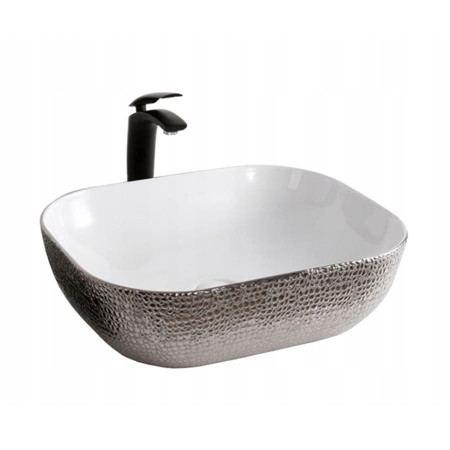 Lavoar pentru blat Tokyo alb auriu 45 si 50 cm