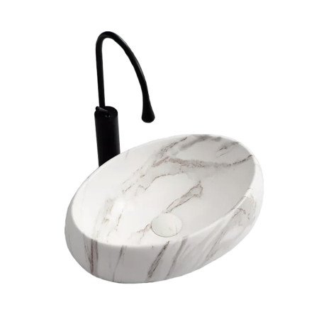 Lavoar pentru blat Marmura Mat 48x34x15 cm