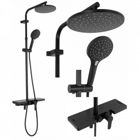 Set de dus Deppo SANTOS Black