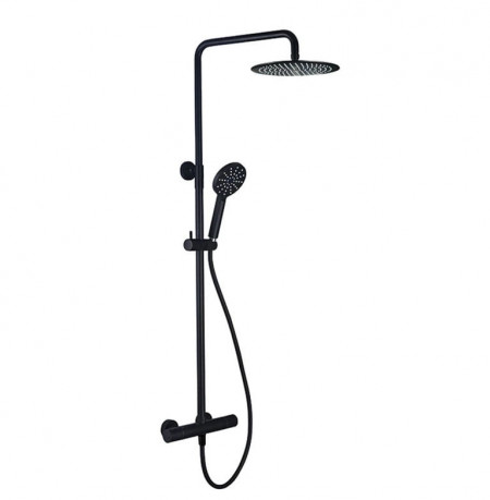 Set de dus termostatic negru 8404